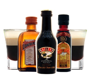 月亮谷 洋酒小瓶组合 B52鸡尾酒基酒 百利甜酒