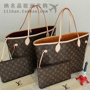 购物袋 lv mm 圣诞限量版neverfull totem中号购物袋 m41663