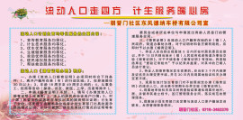 电子电工F09\\/634流动人口婚育证明办海报展板