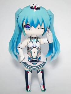 赛车miku2012 纸仙儿纸模型手工diy 初音系列