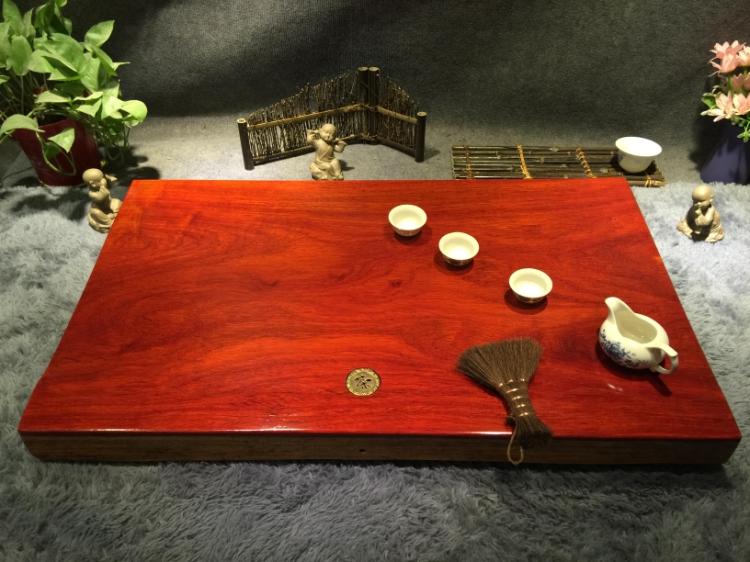 福建木雕新品茶盘茶海茶台功夫茶具茶几红花梨82-51-8.5