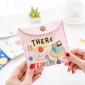 大容量帆布卡通可爱收纳包