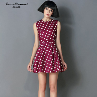 2015潮春秋<em>冬季</em>新女 <em>背心裙</em>欧洲站韩系收腰蓬