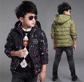 8秋冬季10小孩子12男孩13冬装 加厚外套9棉衣服装 5到15岁7男童装