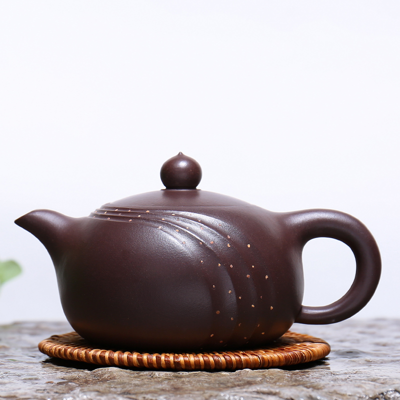 古悦堂 宜兴紫砂壶 茶壶 纯全手工名家正品 铺砂老紫泥满天星
