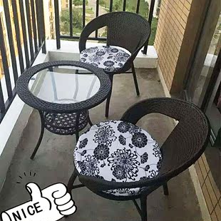 阳台桌椅藤椅茶几三件套五件套户外客厅休闲家具组合新款藤编椅子