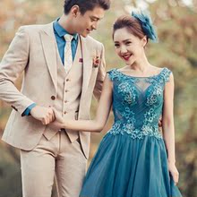 影楼精品男装 婚礼主题服装 秋季西服套装 西装 修身 韩版 三件套男士