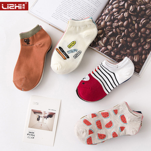 韩版个性百搭低帮短袜