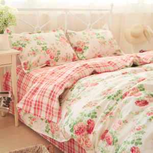 韩式文艺纯棉四件套