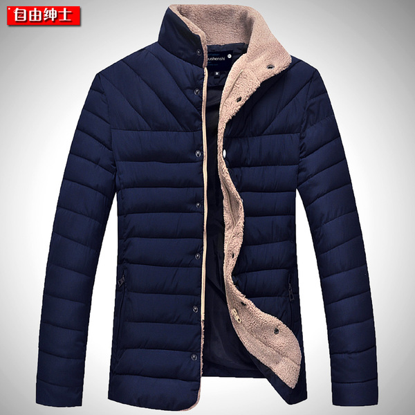 热销男短外套 新款 羽绒服 修身 立领羽绒服男 