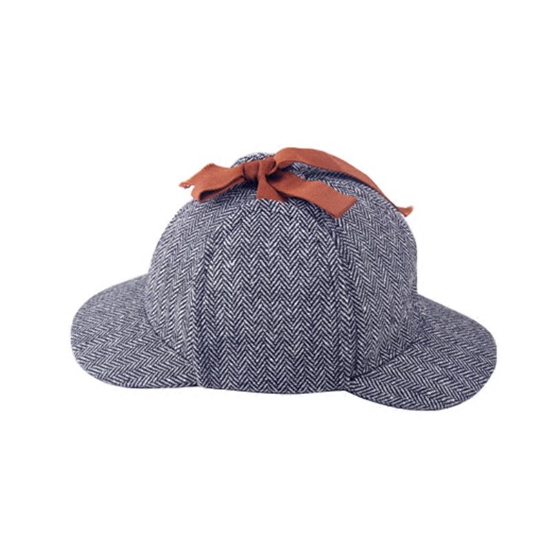 神探夏洛克周边福尔摩斯猎鹿帽 侦探卷福夏洛克同款帽子双沿檐帽