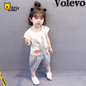 女童短袖T恤0-1-2-3岁