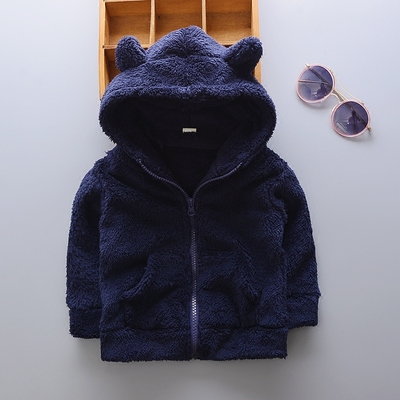 2016冬装新款儿童毛绒上衣男女童外套宝宝毛
