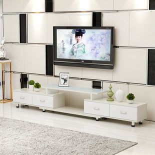 电视柜现代简约小户型迷你卧室钢化玻璃电视机柜地柜 客厅家具