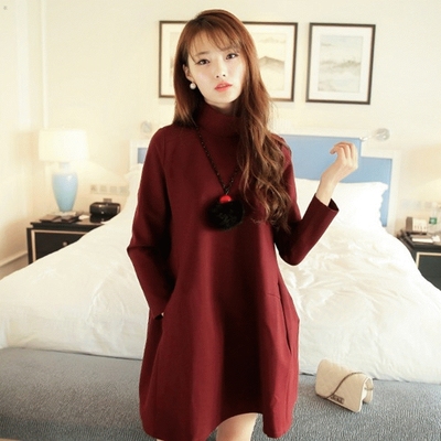 欧洲站连衣裙秋冬款2016新款长袖宽松韩版大