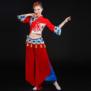 新款秧歌服古典舞中国风民族舞演出服中老年