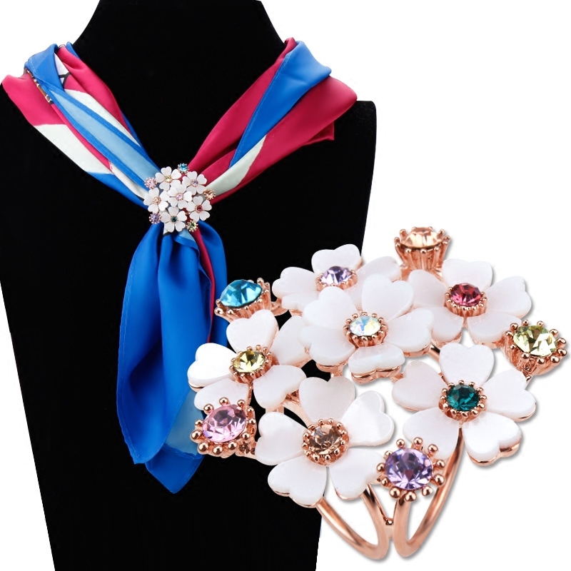 正品[三环丝巾扣]三环丝巾扣用法图解评测 三环