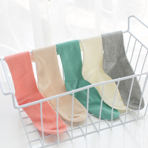 5双装中筒生堆堆袜