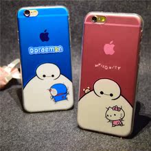 新款日本超薄大白iphone6plus手机壳超能陆战