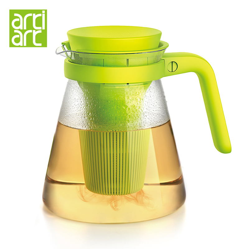 台湾artiart 玻璃茶壶 耐热硼硅玻璃茶壶 天鹅壶 茶具双层滤网