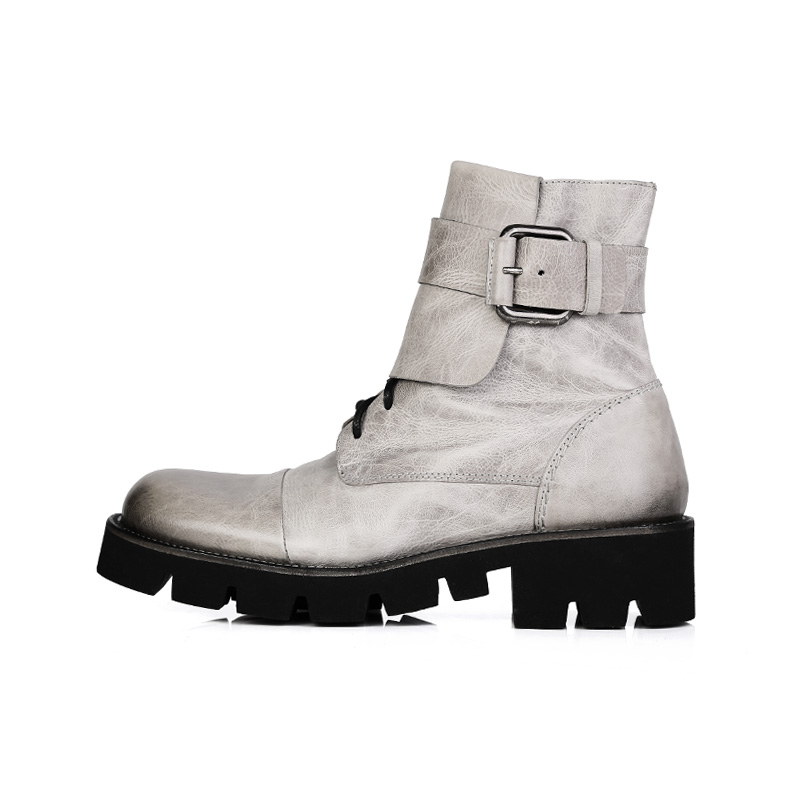 O·X·S意大利原产手工女鞋秋冬轮胎底短筒