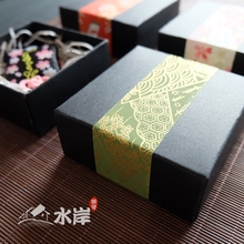 日式和风手工礼盒 盒礼品盒首饰盒饰品盒 浅草寺御守包装 水岸