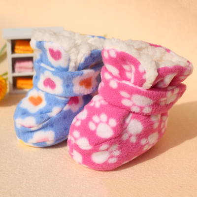 婴儿棉鞋0-3-6-12个月宝宝学步鞋子春秋冬季0