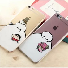 新款日本超薄大白iphone6plus手机壳超能陆战