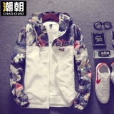 夏季男士薄款夹克青年防晒外衣服休闲春装韩版修身学生外套潮褂花