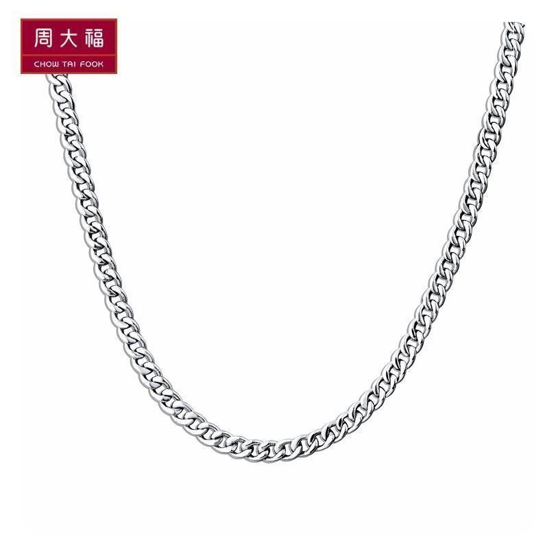 礼物 周大福珠宝首饰大方时尚o字链925银项链ab 38031