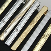 金色银色领带夹子时尚 简约精品商务领带扣 正装 包邮 男士 鑫娜礼盒装