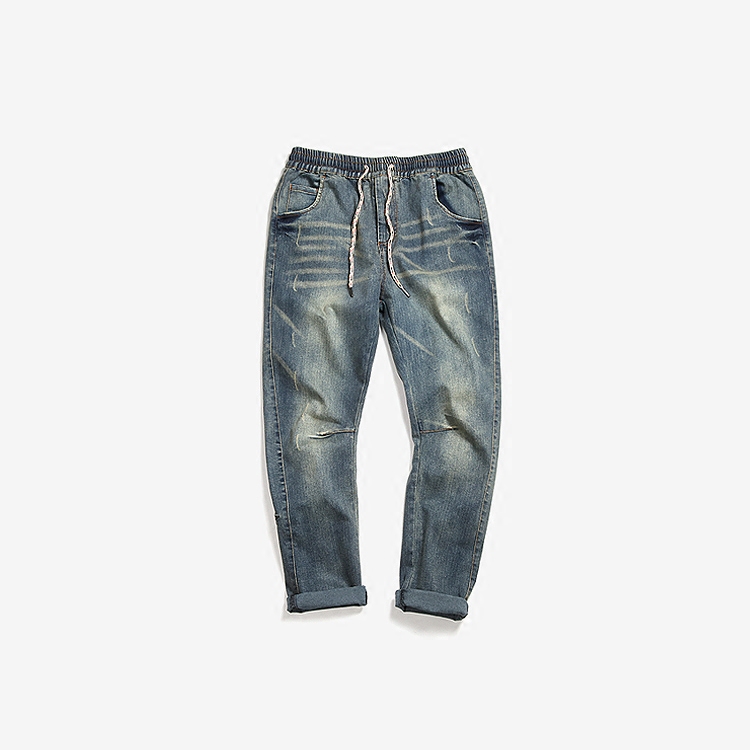 正品[水洗白牛仔裤男]水洗白牛仔裤搭配男评测