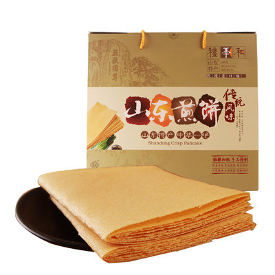 五岳花香酥煎饼手工山东泰山特产核桃红枣板栗