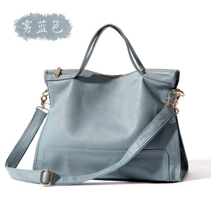 时尚头层牛皮单肩大包