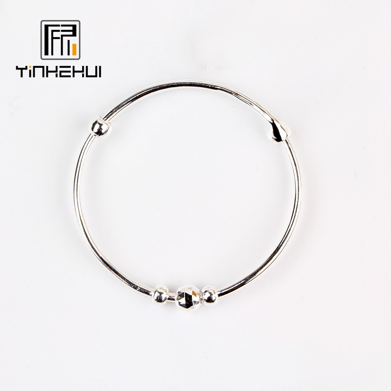 正品[儿童婴儿银手镯]婴儿带的银手镯评测 婴儿