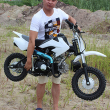 杰帆125cc卧式小型越野飞鹰成人两轮山地路高爬赛迷你越野摩托车