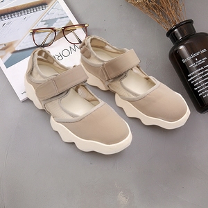 厚底休闲运动弹力布鞋