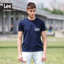 圆领口袋印花纯棉短袖 L270341RB5FL T恤 2017春夏新品 Lee男装