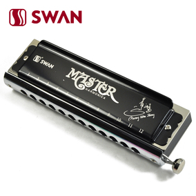 正品[半音阶口琴12]12孔半音阶口琴教程评测 1