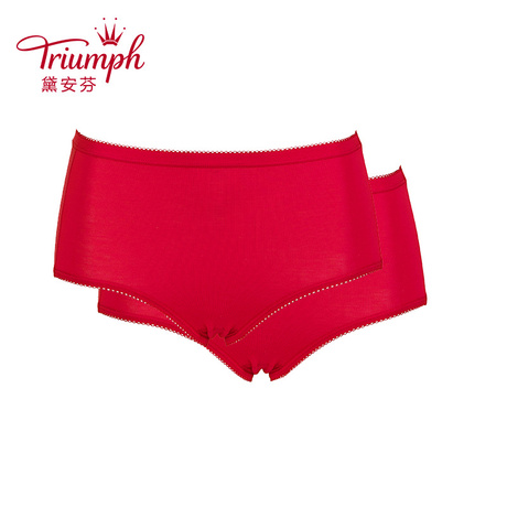 Triumph/黛安芬热力小裤棉质内裤套装女性感高腰三角裤C76-626商品大图