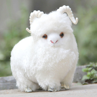 仿真动物白绵羊订做羊标本玩具模型影视摄像道具装饰用品属羊礼物