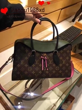 代购 LV TUILERIES17新款拼皮老花女士单肩包手袋 M41455 M41456