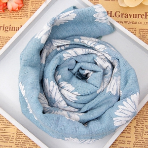 百搭棉麻儿童围巾