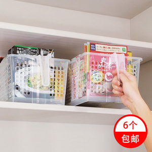 日本进口塑料收纳箱厨房用品整理筐抽屉式储物