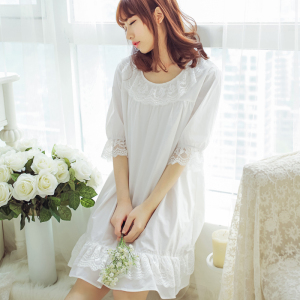 公主风纯棉睡裙