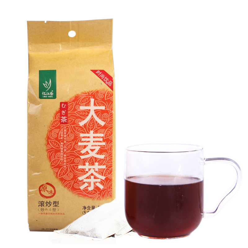 忆江南茶叶 大麦茶袋泡茶原味烘焙 大麦茶花草茶  5g*50小包