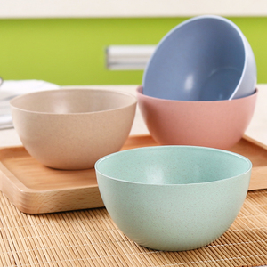 环保小麦秆圆形饭碗 