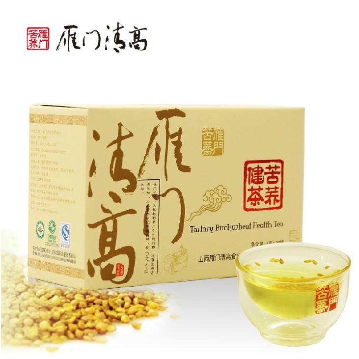雁门清高 黑苦荞茶120g 全胚芽有机无糖雁门黑苦荞 苦荞茶