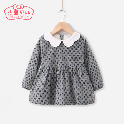 女童冬裙子连衣裙加厚2016小童冬装一岁半1-