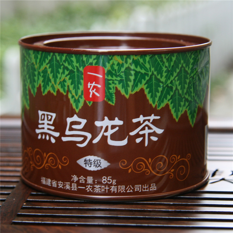 福建安溪特产 一农油切黑乌龙茶特级85g罐 古茗茶叶新品促销